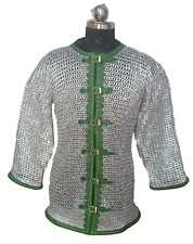 Chainmail shirt | Aluminium 10 mm 16 gauge flat solid ring dome riveted | waser picture