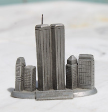 Miniature World Trade Center Pewter Figurine 9/11 New York picture
