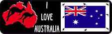 10x3 I Love Australia Bumper Magnet Vehicle Flag Bumper Magnets Kangaroo Decal picture
