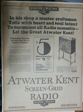 Atwater Kent Radio Ad: 