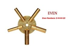 5-IN-1 Even Number Brass Wall Clock Winding Key-2-4-6-8-10 Clock Keys Universal picture