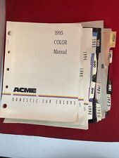 Acme Automotive Paint Color Manuals Domestic 1980 1982-1995 picture