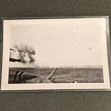  WWII Pacific Theater Bombing Original Navy Photo On USS Minneapolis  picture