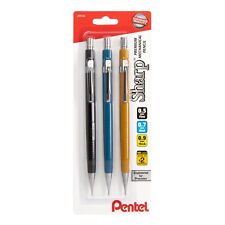 Pentel Sharp Mechanical Pencil 3 pack Assorted Colors 1 each 0.5mm, 0.7mm, 0.9mm picture