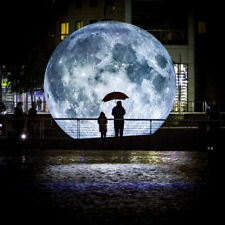 10ft Inflatable Moon Ball With LED Lights Planet Balloon For Event Party Hanging picture