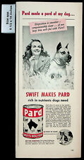 1947 Pard Swift's Dog Food Puppy Meal Nutrients Vintage Print Ad 28658 picture