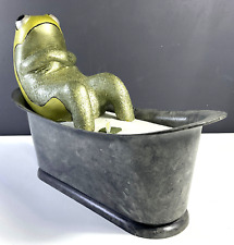 Frog in Contemplation in Bathtub Sculpture by Ken Beerbohn picture