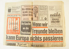 Vintage Germany Newspaper July 1967 Futbol Albert Brulls Soccer Zeitung De Gaull picture