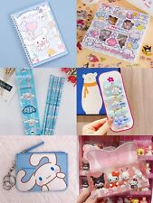 Sanrio Cinnamoroll Gift Set Stickers/Notebook/Wallet/hairClips/Pencils/ Eraser picture
