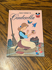 Vintage 1974 Walt Disney's Cinderella Hardcover Book Wonderful World of Reading picture