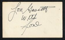Lou Gossett signed auto Vintage 3x5 Hollywood: Actor An Officer & A Gentleman picture