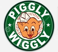 Piggly Wiggly STICKER - Vintage grocery store nostalgia nostalgic past picture