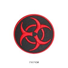 Danger Biological Hazard Logo Embroidered Patch Iron On/Sew On Patch Batch picture
