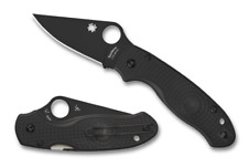 Spyderco Para 3 Lightweight Knife Black FRN Handle Plain Black Blade C223PBBK picture