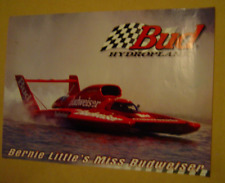 Original 1997 Bernie Little's Miss Budweiser Speedboat Poster 19x27 Hydroplane picture
