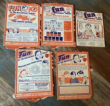 VTG GENERAL MILLS WHEATIES FUN AT THE BREAKFAST TABLE CEREAL BOX CUT-OUTS 30’s picture