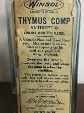 Vintage Winsol Thymus Compound Antiseptic Bottle picture