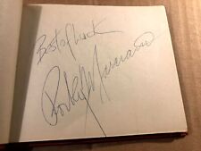 Rocky Marciano Extremely Rare Autographed Page From 1956/57 w/COA picture
