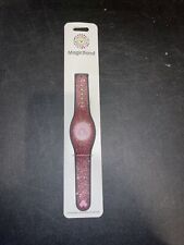 NEW Disney WDW Parks Magic Band 2 Sparkly Pink Glitter Rose Gold LINKABLE 2021 picture