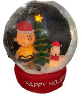 Gemmy Peanuts 6ft Inflatable Snow Globe *Excellent Condition, Only Used Indoors* picture