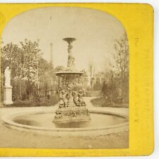 Exposition Universelle Fountain Statue Stereoview 1867 Horticulture Garden A2274 picture