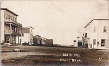 Scott Saskatchewan Main Street SK Sask Warburton Real Photo Postcard H29 *as is picture