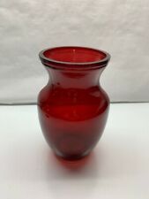 vase retro ruby red glass picture