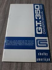 ORIGINAL 1966 Shelby American GT350 Mustang Owners Manual RARE FIRST PRINTING  picture