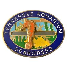 Vintage Tennessee Aquarium Seahorses Travel Souvenir Pin picture