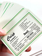 Vintage Rexall Crisp Pharmacy Burlington kansas KS advertising playing cards picture