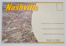 Vintage 1960s Souvenir Postcard Folder Nashville TN Tennessee 14 Views picture