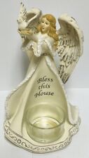 Yankee Candle Angel Bless This House Dove Tea light holder NEW picture