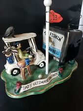 Clayworks Blue Sky Dad's Ultimate Fantasy Figurine/Tea Light golf and fish tv picture