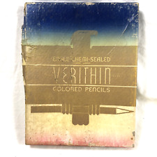 EMPTY Verithin Colored Pencil Box Vintage Circa 1980s 3/4
