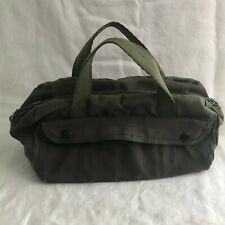 VTG Vietnam Era Canvas Ammo Carry Tool Bag Olive Green 1960s/70s Carry Tote picture