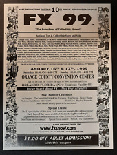FX 99 Orlando, FL The Superbowl of Collectible ~ Vintage Magazine PRINT AD 1999 picture