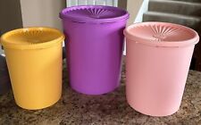 Tupperware Classic Decorator Canister 3 pc Set. New picture