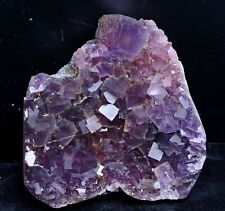 788g Natural Phantom Window Purple Fluorite CRYSTAL CLUSTER Mineral Specimen picture