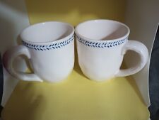 Vintage set of two pier 1 Blue And White coffee mug set picture