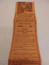 Vintage 1950's Ghost Town & Calico Railway Knott's Berry Farm Train Ticket picture