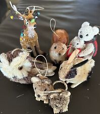 Lot 7 Woodland Natural Christmas Holiday Ornaments picture