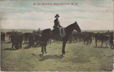 Roundup Near Portales, New Mexico 1911 Arch NM PM Postcard picture