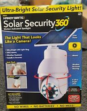 HANDY BRIGHT SOLAR SECURITY 360 MOTION ACTIVATED SPOTLIGHT ROTATION ACTIVATED  picture