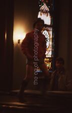 CHURCH TRAMPOLINE Boy 35mm FOUND SLIDE Transparency  Photo 02 T 5 I picture