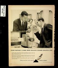 1956 Cigar Men Camera Cigar Institute of America Vintage Print Ad 9629 picture