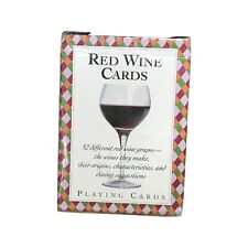 Red Wine Lovers Grapes Dining Playing 52 Different Wine Grapes Playing Cards - C picture
