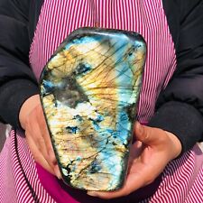 5.12LB Large Natural Gorgeous Labradorite Crystal Quartz Mineral Specimen heals picture
