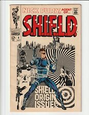 NICK FURY AGENT OF SHIELD #4 (1968) FN- 5.5 ORIGIN OF NICK FURY AND SHIELD picture
