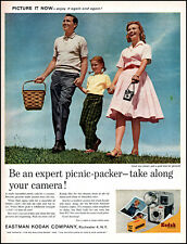 1961 Family Picnic Basket Kodak Brownie Camera vintage photo print ad adL90 picture
