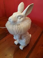Just in time for Easter Standing Rabbit White Resin Table Lamp picture